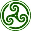 Green Wheeled Triskelion2 icon